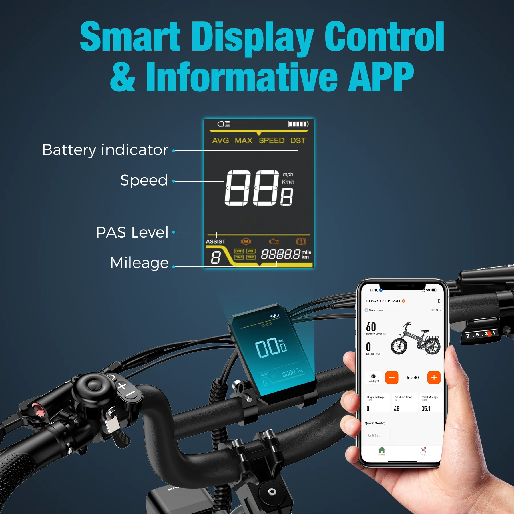 BK10S PRO Folding Electric Bike - Image 3