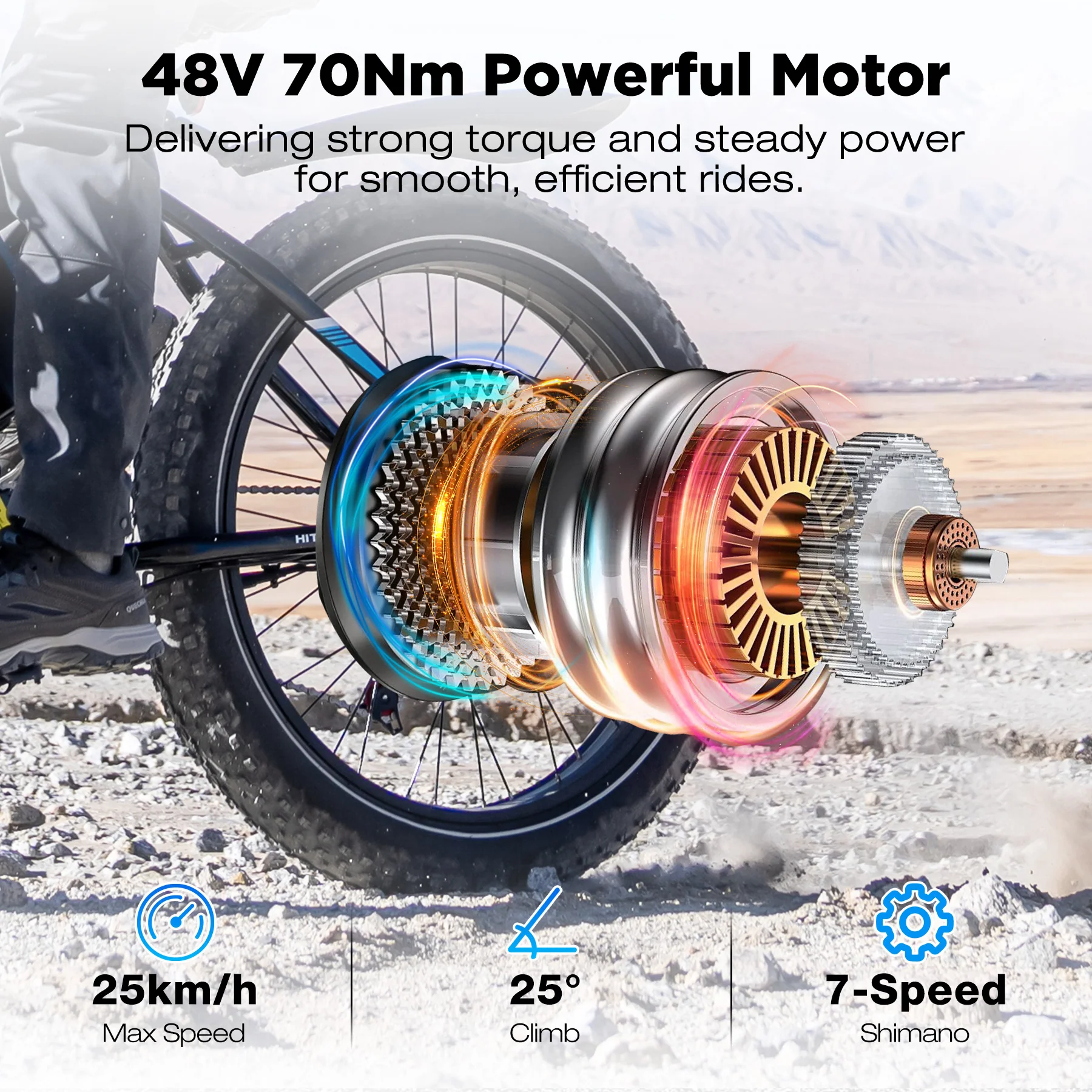 BK15 4.0 Fat Tyre Electric Bike - Image 3