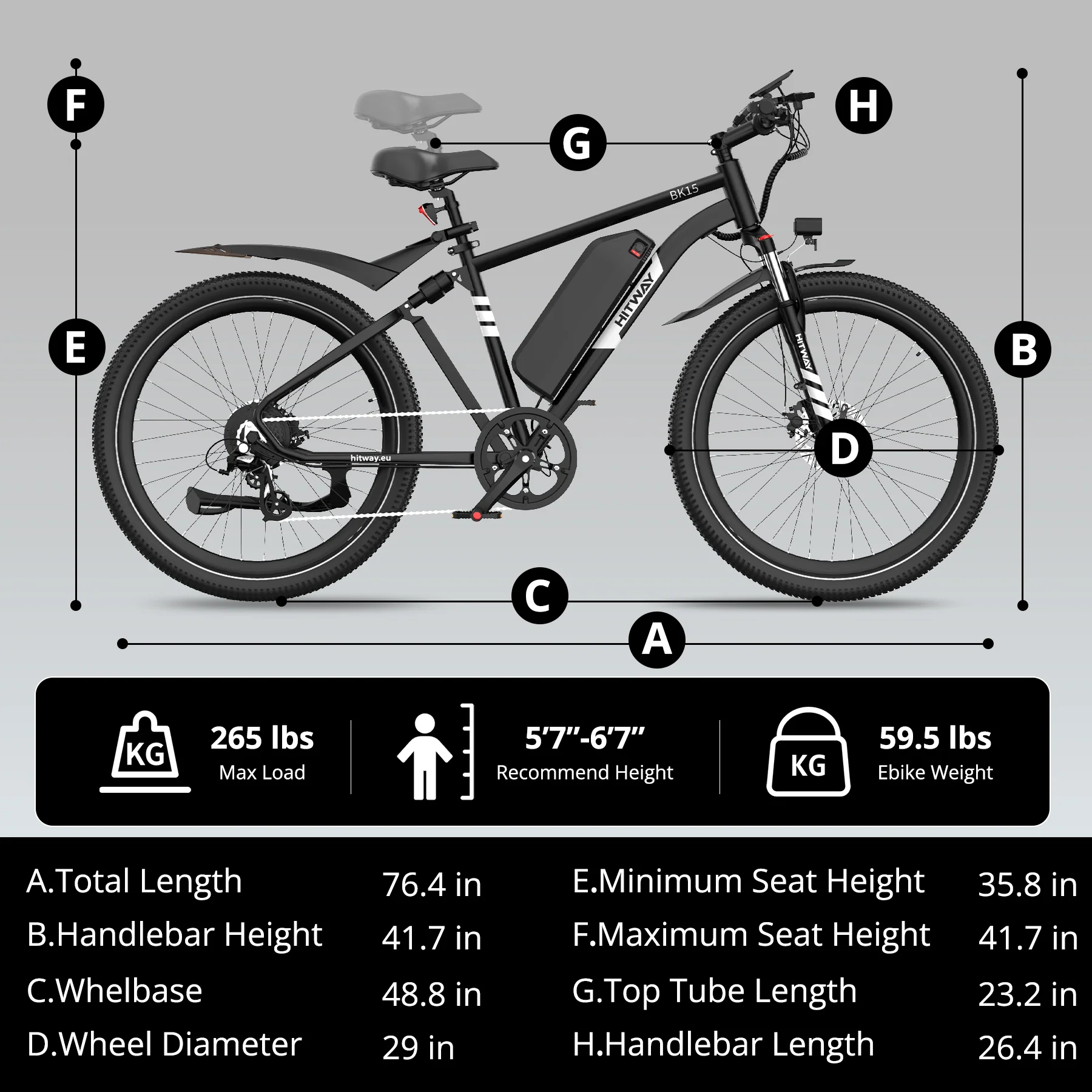 BK15PL 29 inch Electric Bike - Image 6