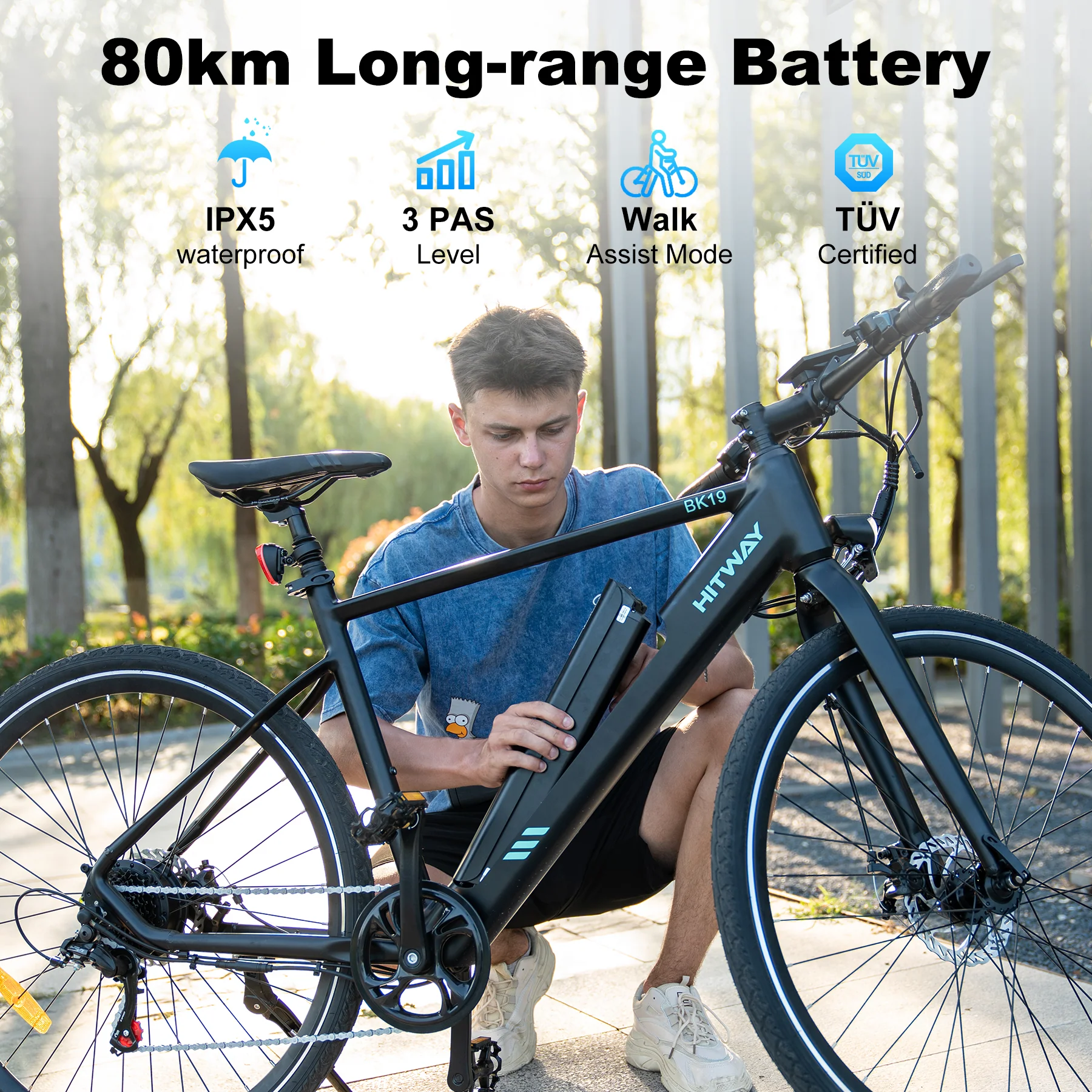 BK19 Road Electric Bike - Image 4
