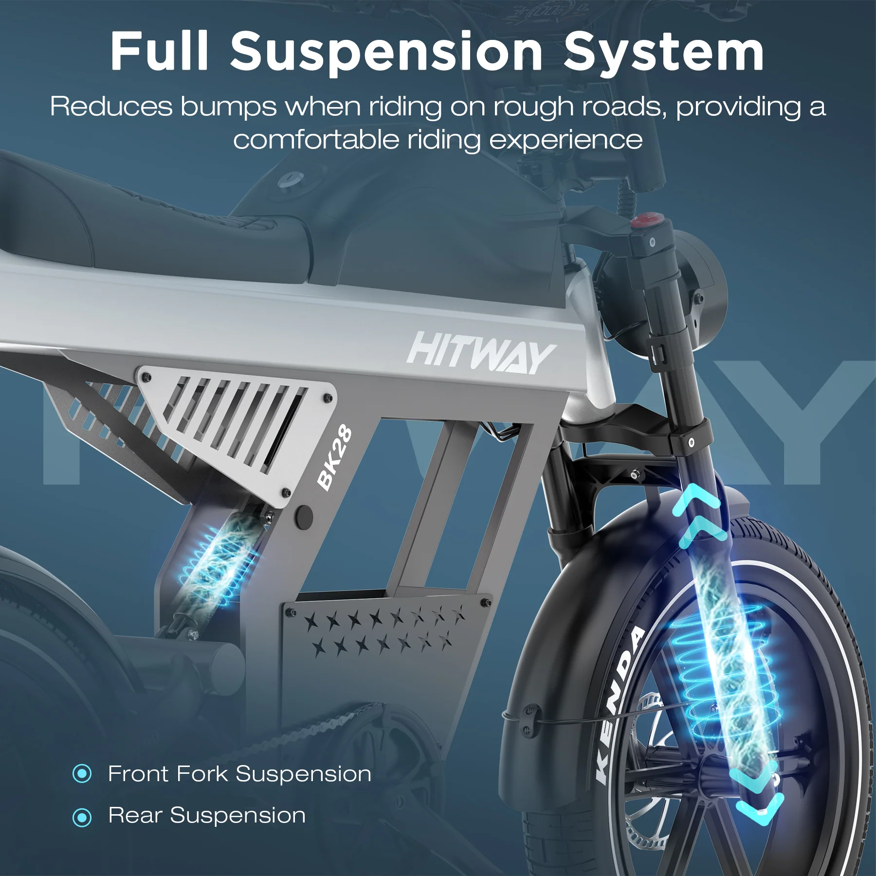 BK28 Fat Tyre Electric Bike - Image 3