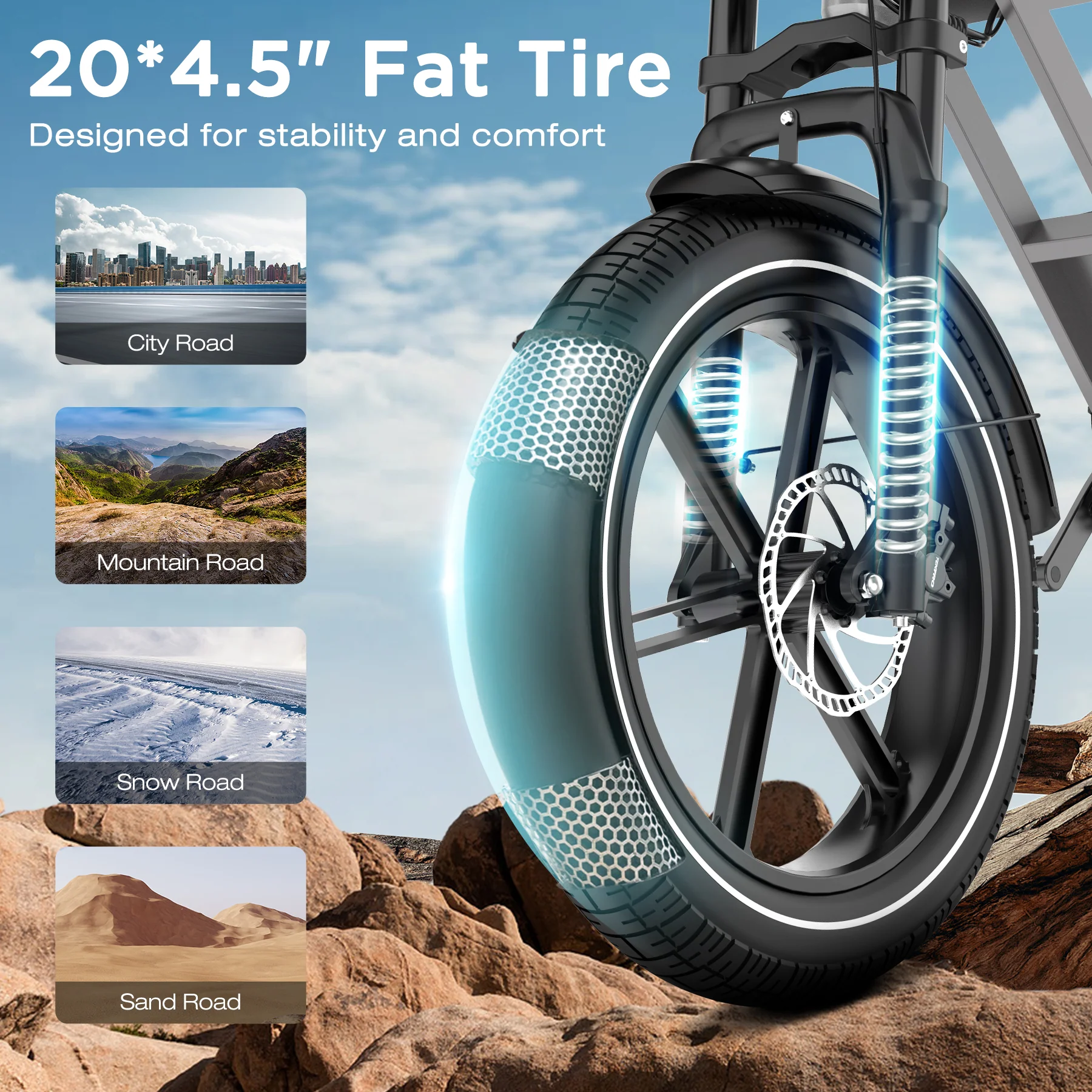 BK28 Fat Tyre Electric Bike - Image 4
