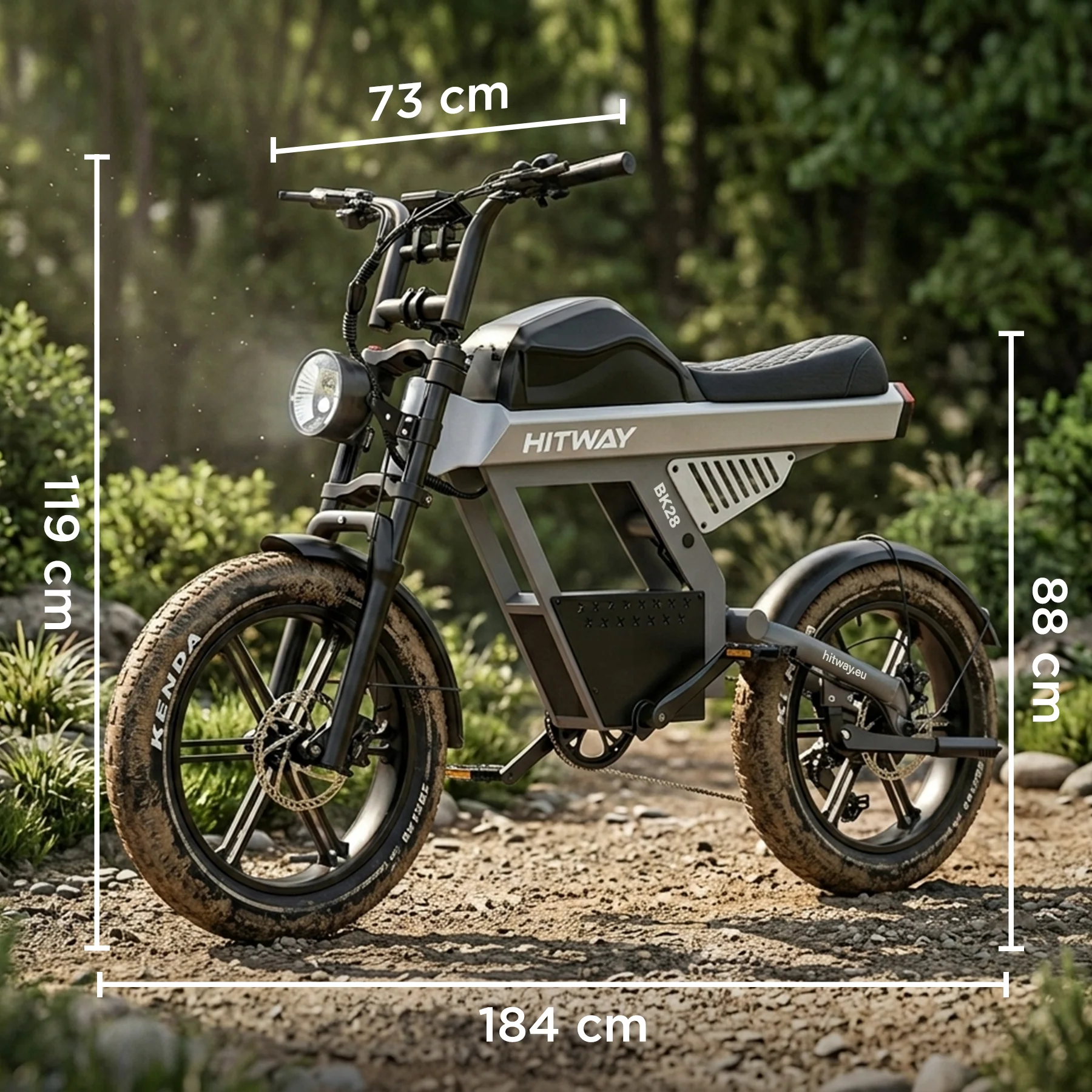 BK28 Fat Tyre Electric Bike - Image 8