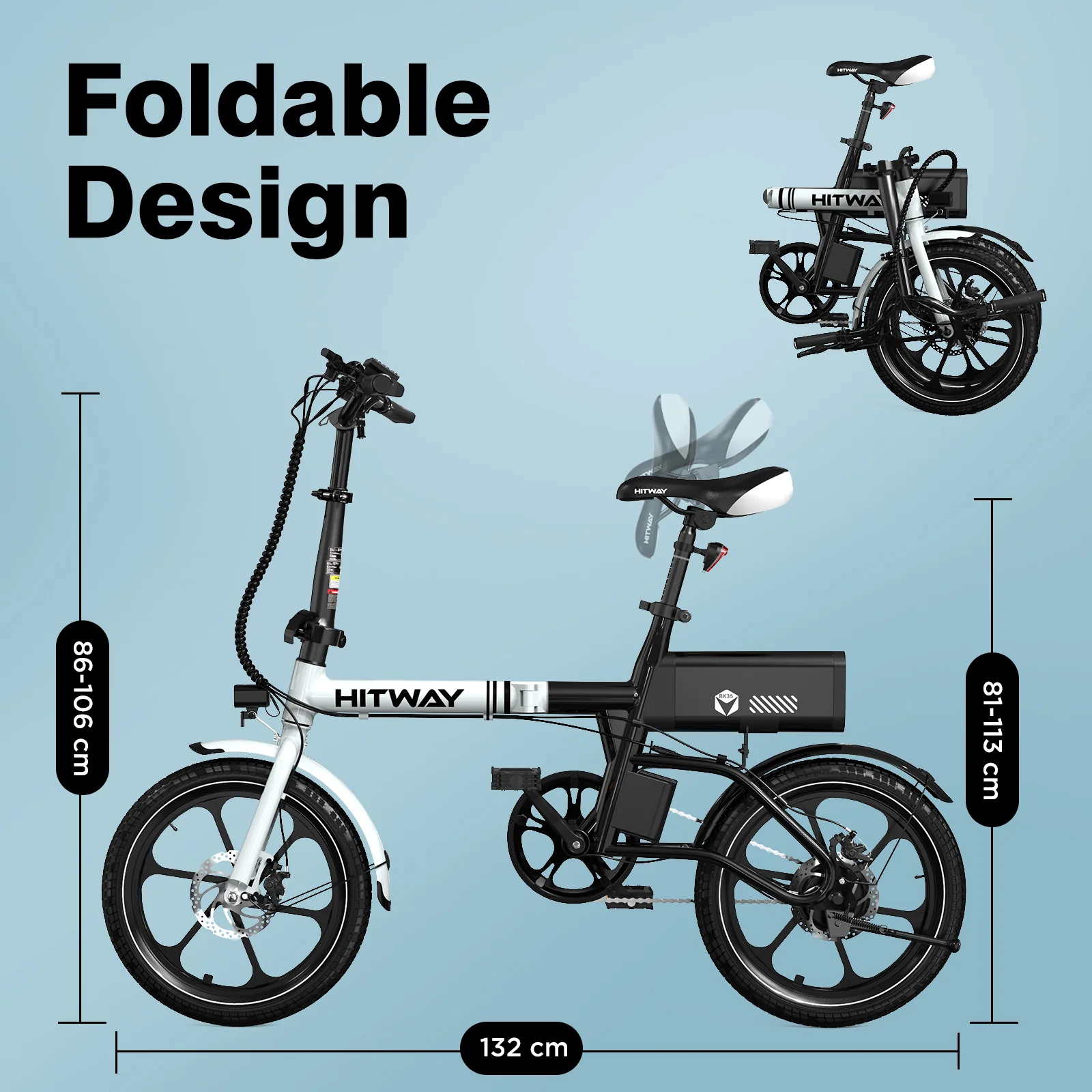 BK35S Folding Electric Bike - Image 5