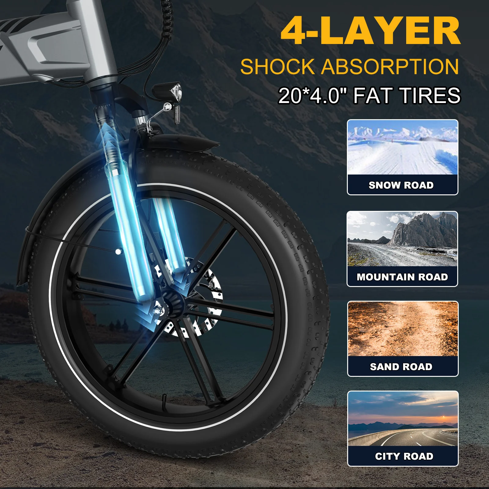 BK36 Folding Electric Bike - Image 4