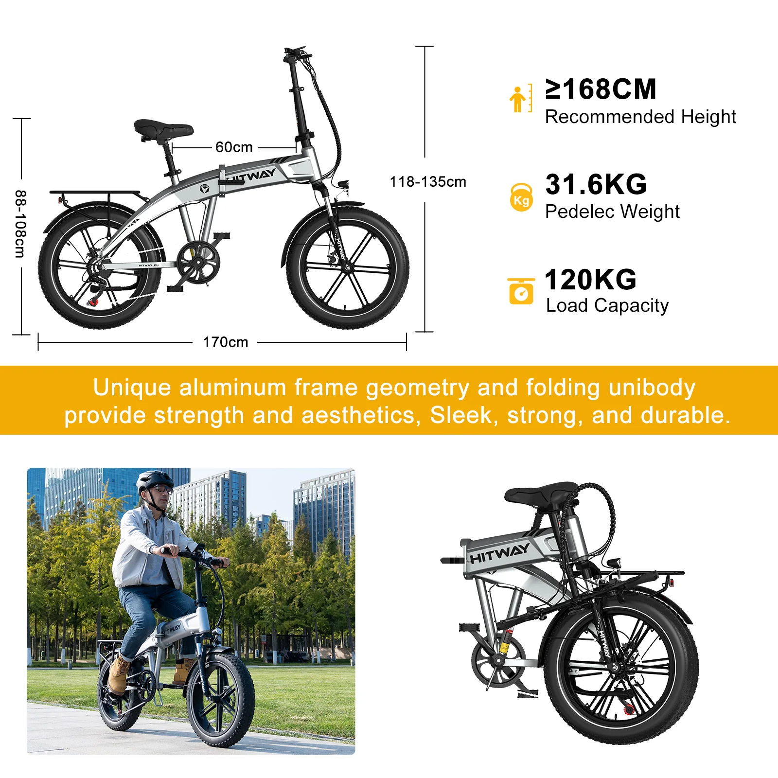 BK36 Folding Electric Bike - Image 6