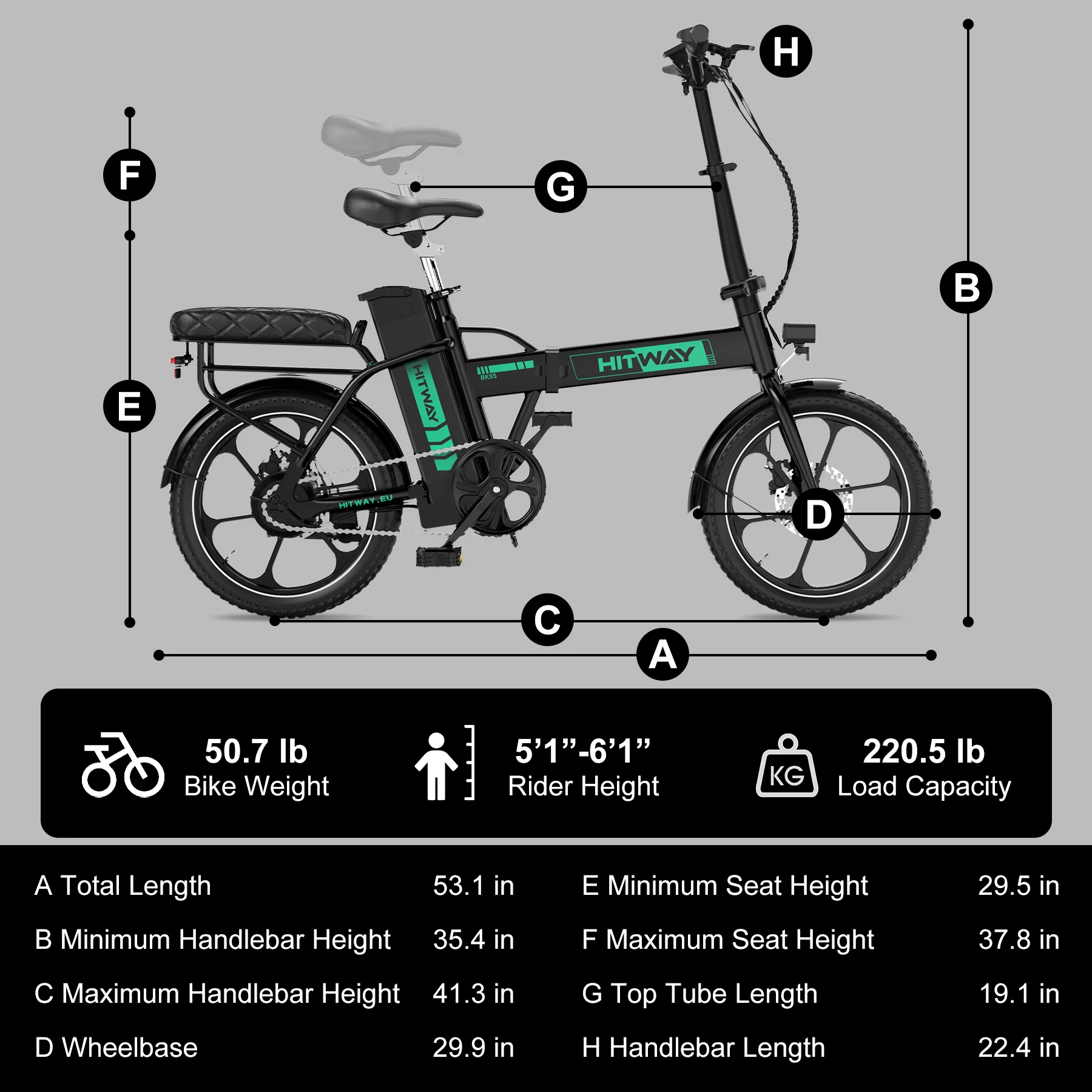 BK5SL Folding Electric Bike - Image 6