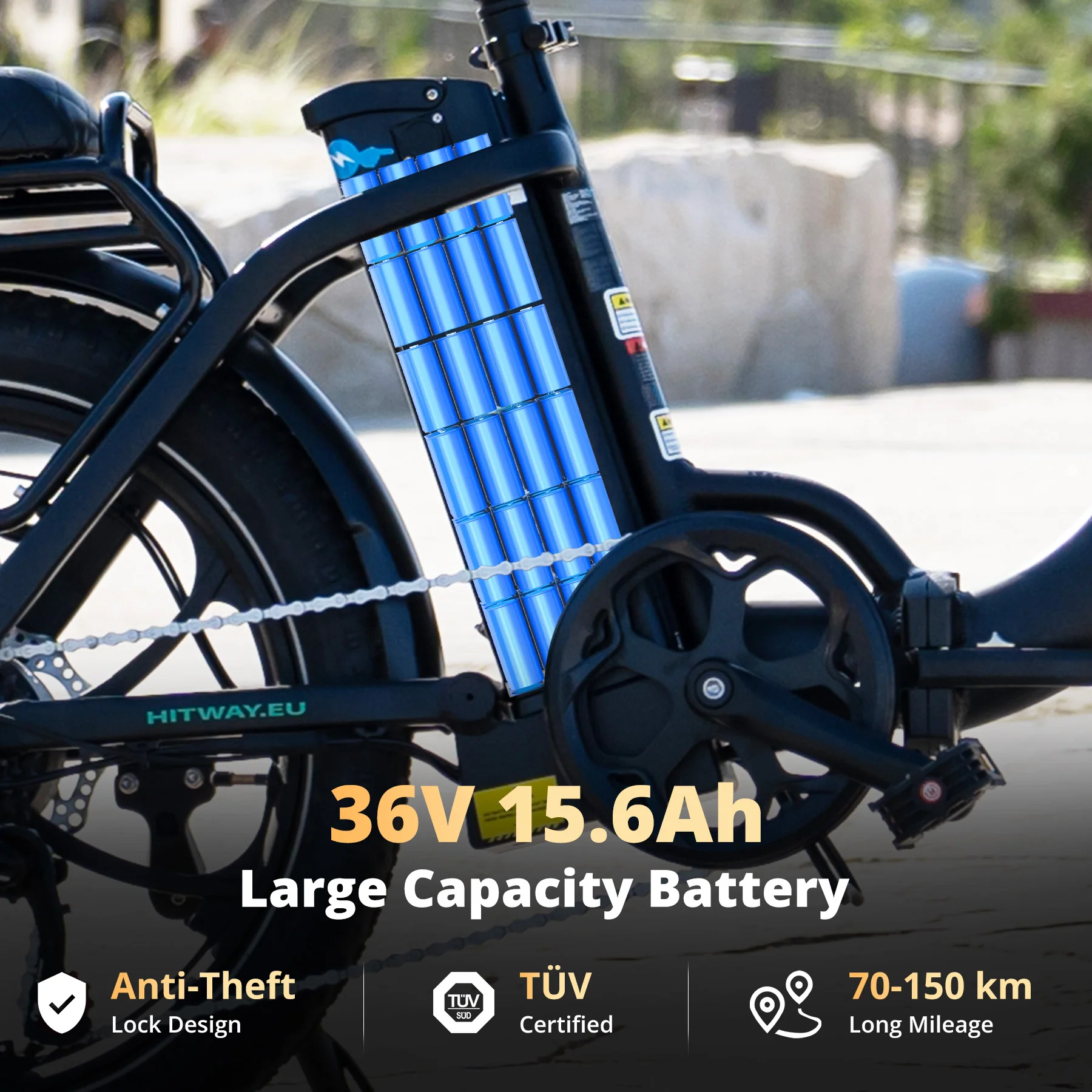 BK6S L1 Folding Electric Bike - Image 3