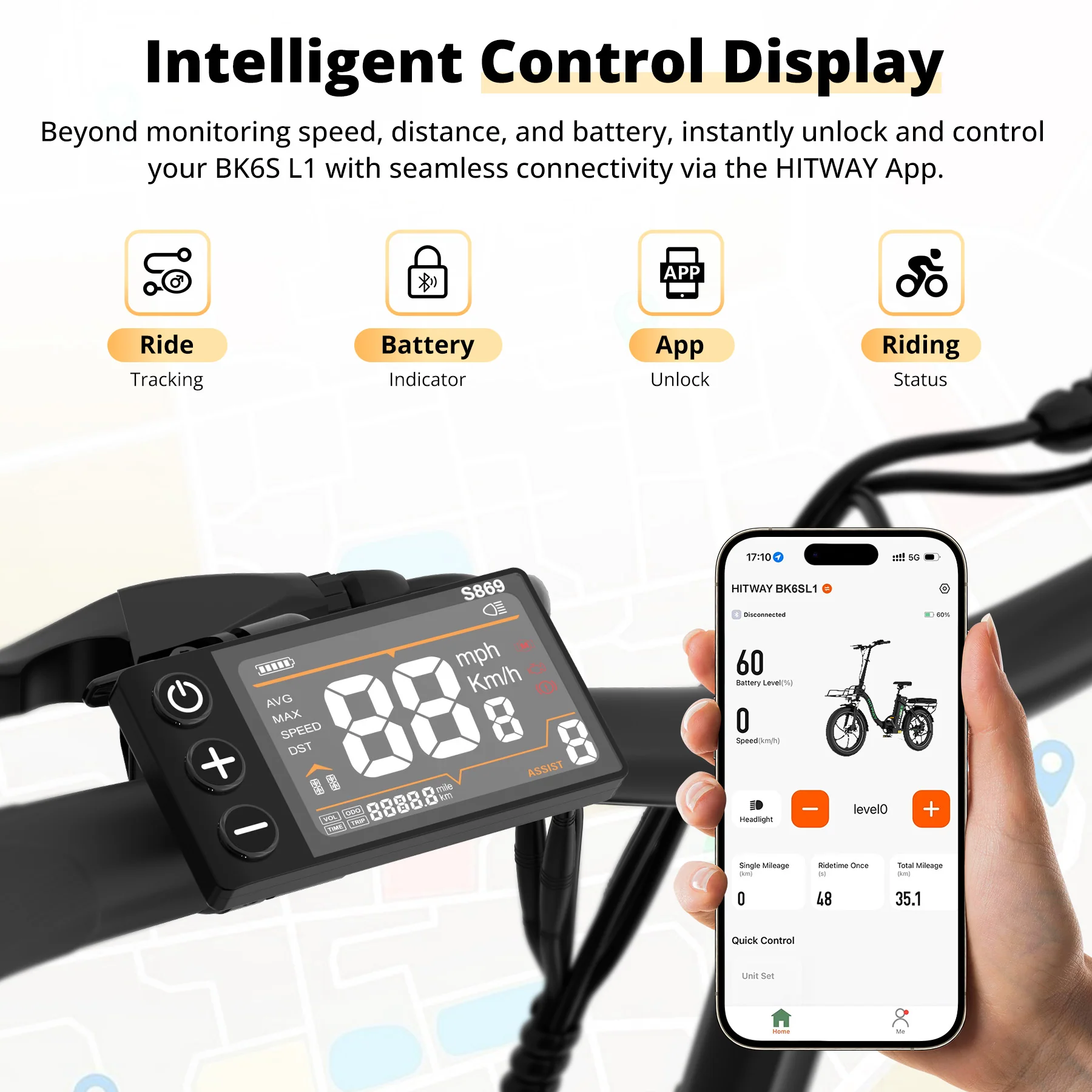 BK6S L1 Folding Electric Bike - Image 5