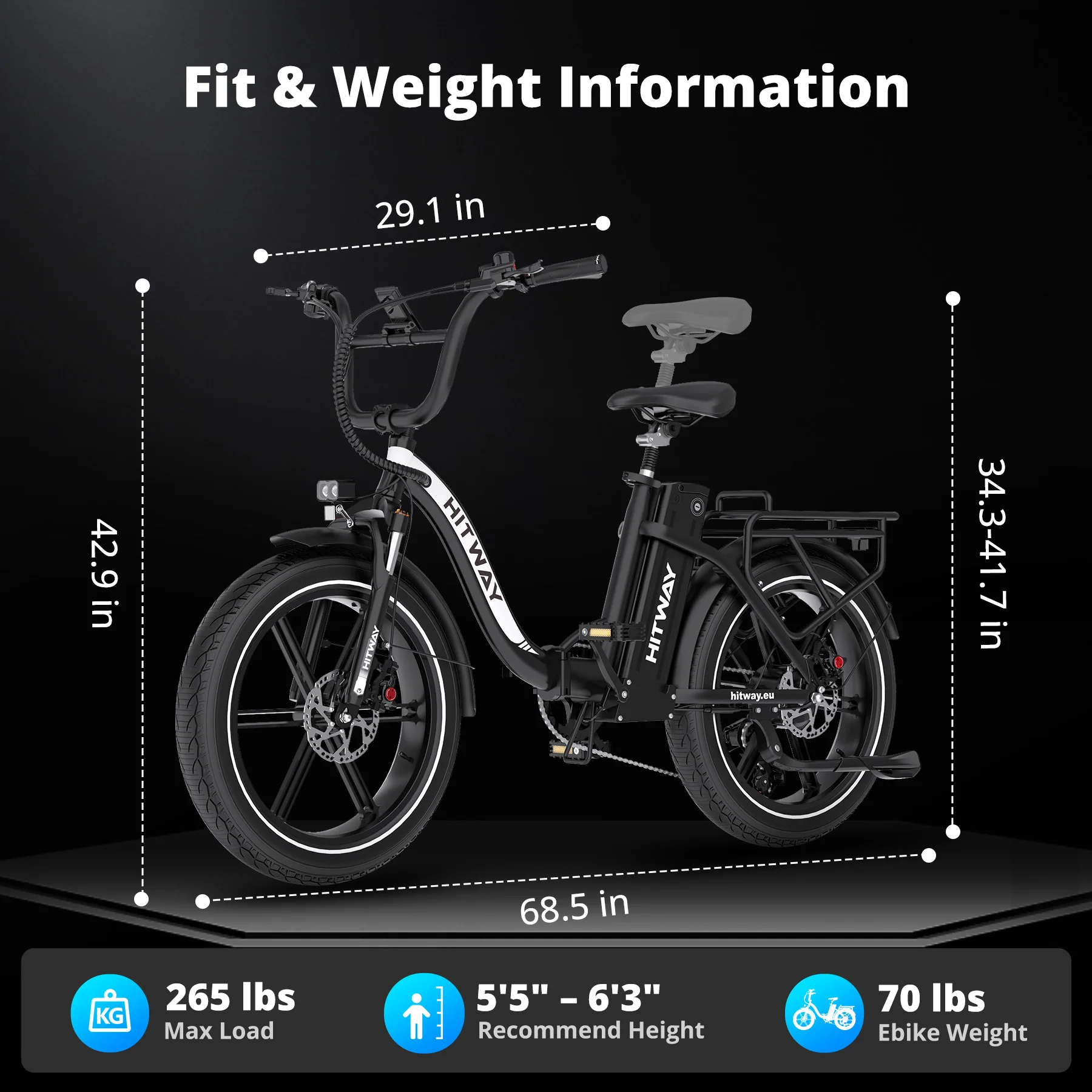 BK6S Pro Folding Electric Bike - Image 6