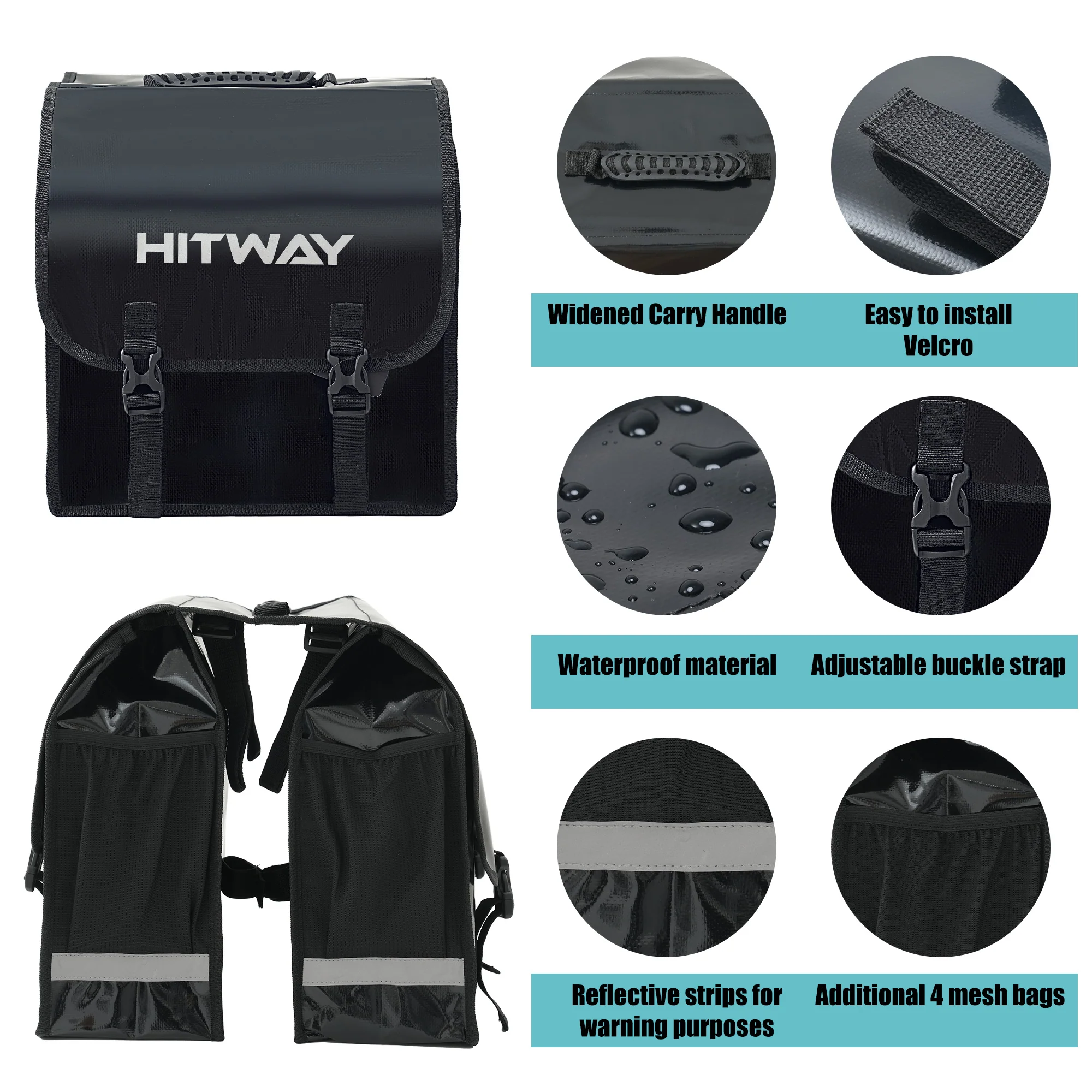 Ebike Double Hanging Bag - Image 3